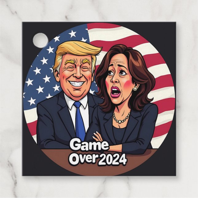 Donald Trump Kamala harris Gåvor Etiketter (Framsida)