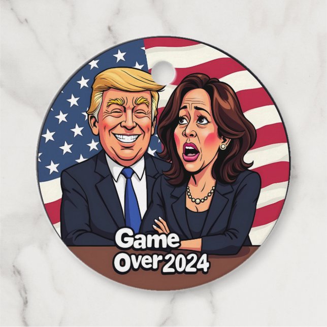 Donald Trump Kamala harris Gåvor Etiketter (Framsida)