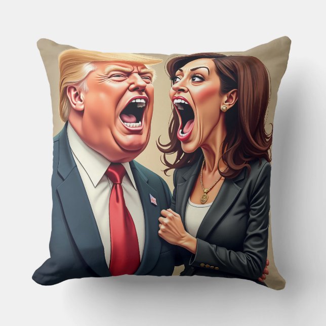 Donald Trump Kamala harris Kudde (Framsida)