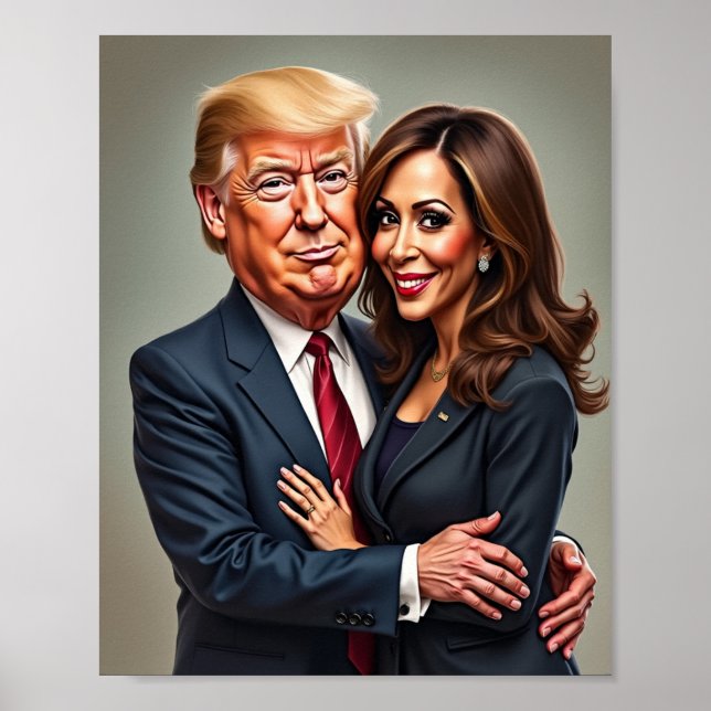Donald Trump Kamala harris Poster (Framsidan)