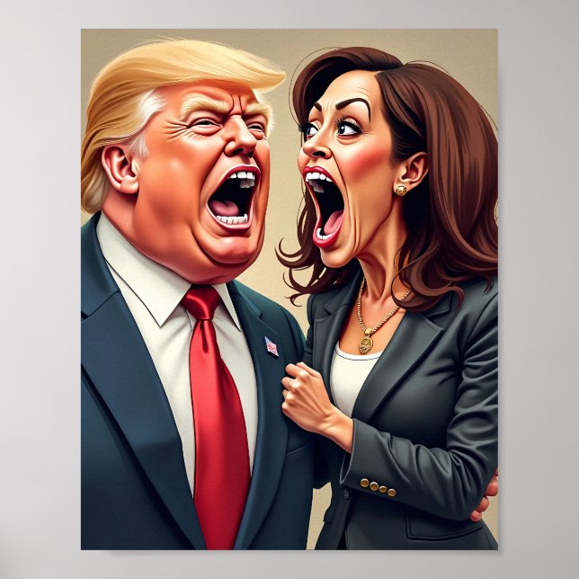 Donald Trump Kamala harris Poster (Framsidan)