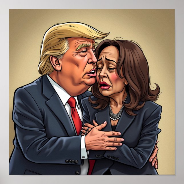 Donald Trump Kamala harris Poster (Framsidan)