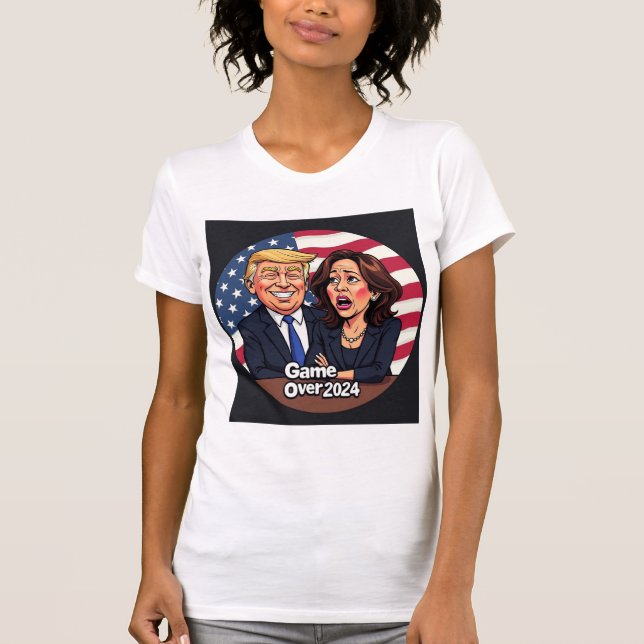 Donald Trump Kamala harris T Shirt (Framsida)
