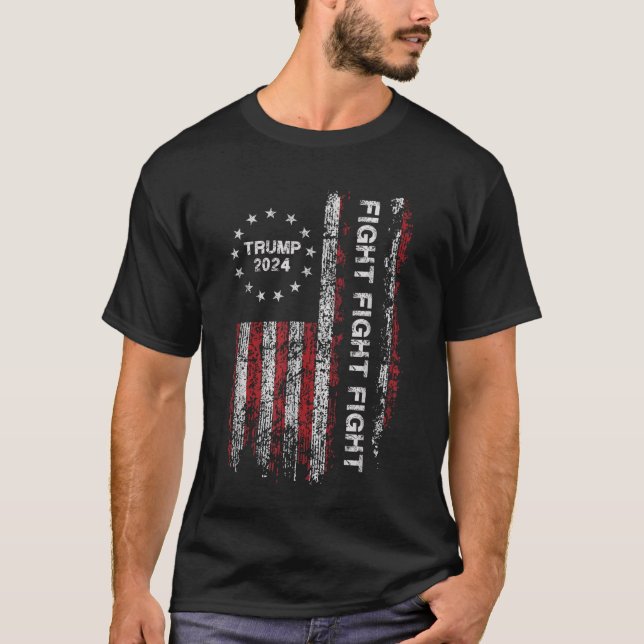 Donald Trump Kamp För Frihet T Shirt (Framsida)