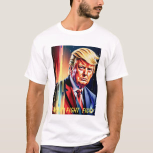 DONALD TRUMP-KAMP, KAMP, KAMP-FUTURISTISKA T SHIRT