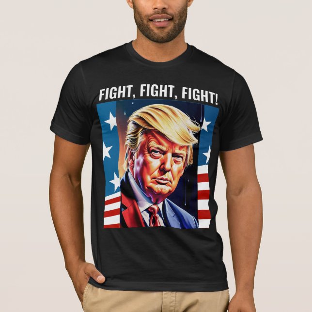 DONALD TRUMP, KAMP, KAMP, KAMP, KAMP 2024 T-SHIRTS (Framsida)