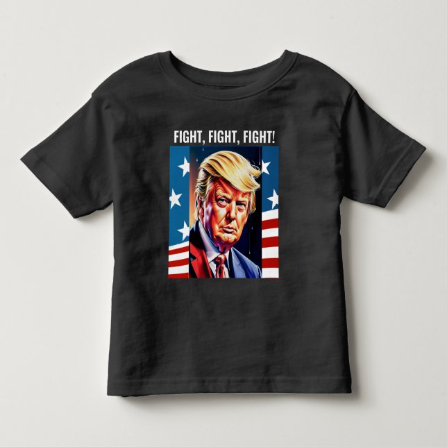 DONALD TRUMP, KAMP! SMÅBARN T-SHIRTS T-SHIRT (Framsida)