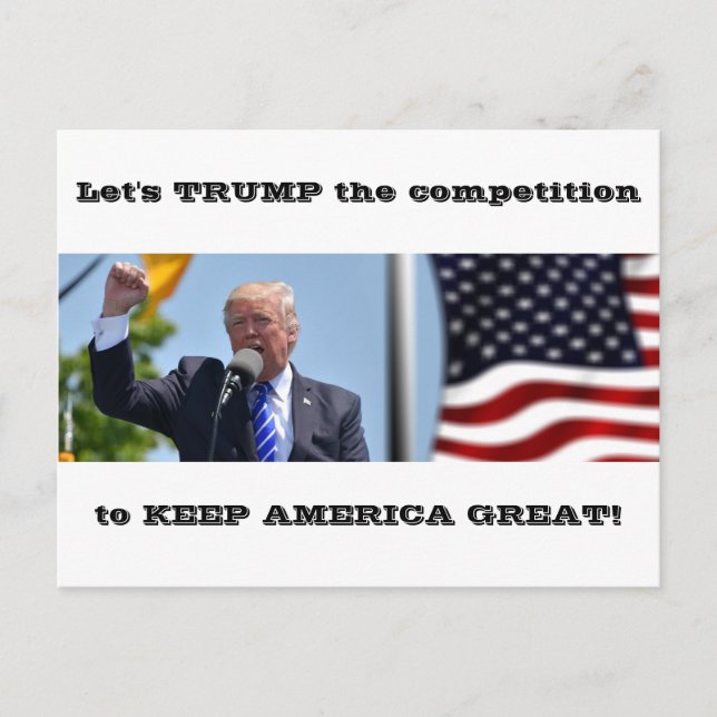 Donald Trump Keep America Great 2020 vykort (Framsida)