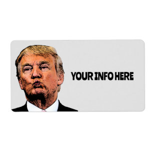 DONALD TRUMP KISS BIG SHIPPING-ETIKETTER FRAKTSEDEL