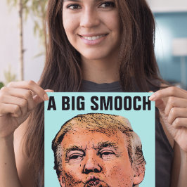 DONALD TRUMP KISS BIRTHDAY-hälsningskort Kort