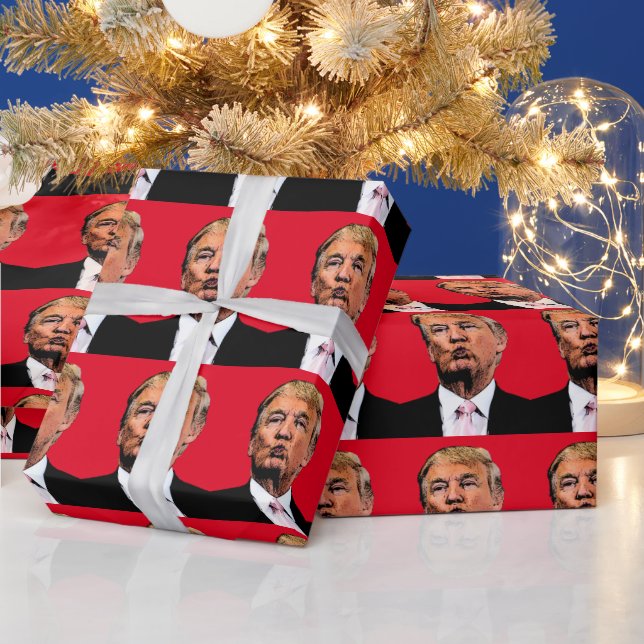 DONALD TRUMP KISS WRAPPING PAPPER PRESENTPAPPER (Helgdagar)