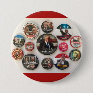 Donald Trump knäppas Collage Knapp