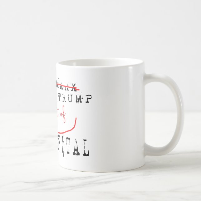 Donald Trump - Konsten av Das Kapital Kaffemugg (Höger)