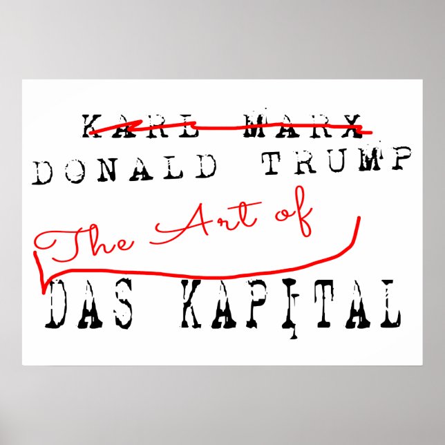 Donald Trump - Konsten av Das Kapital Poster (Framsidan)