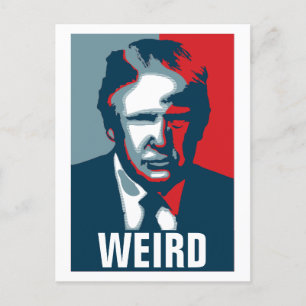 Donald Trump KONSTIG Vykort
