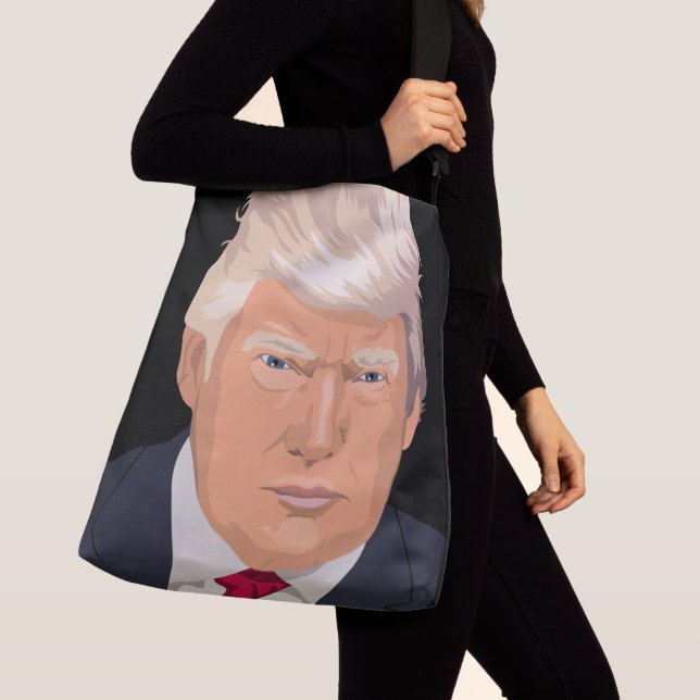 DONALD TRUMP KOR BODY DESIGNER BAG PURSE AXELVÄSKA (Närbild)