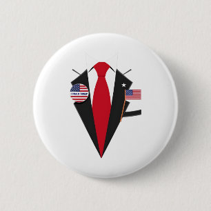 Donald Trump Kostym och Tie Halloween Costume 1 Knapp