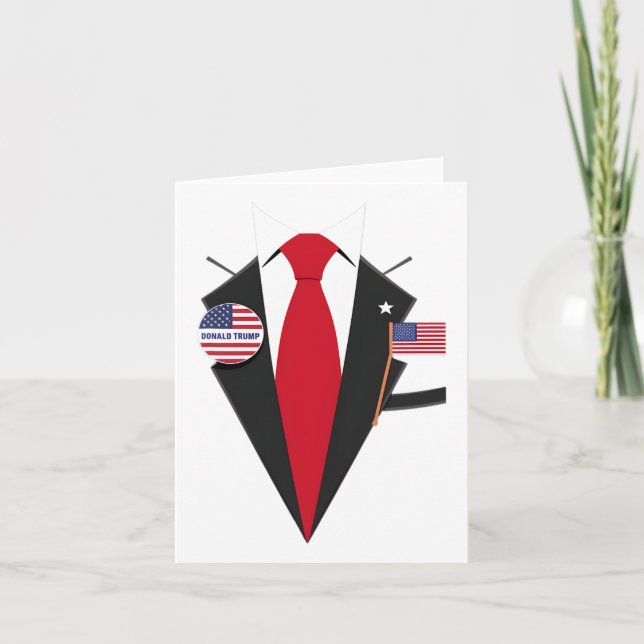 Donald Trump Kostym och Tie Halloween Costume 1 Kort (Framsida)
