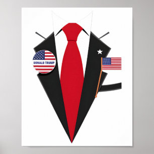 Donald Trump Kostym och Tie Halloween Costume 1 Poster