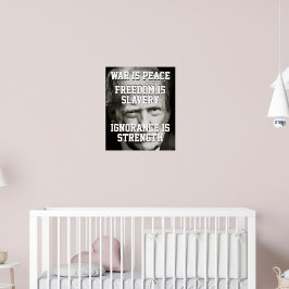 Donald Trump Krig är fred Poster