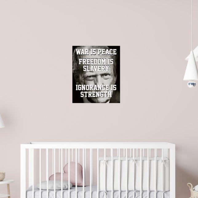 Donald Trump Krig är fred Poster (Barnkammare 2)
