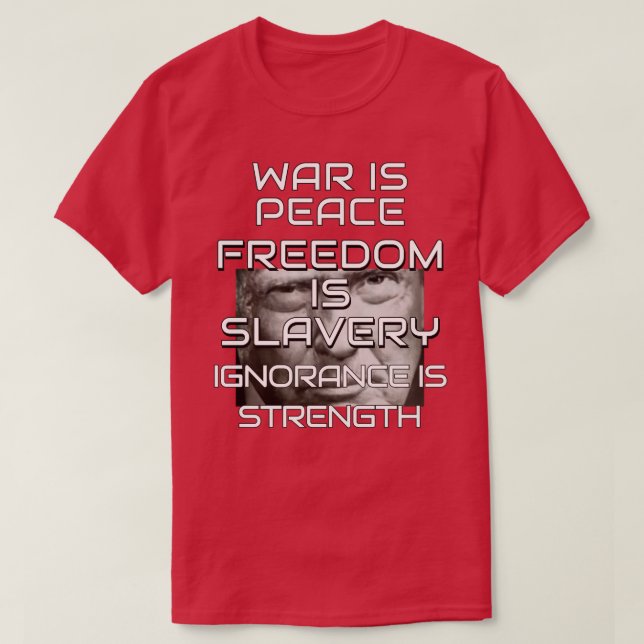 Donald Trump Krig är fred T Shirt (Design framsida)