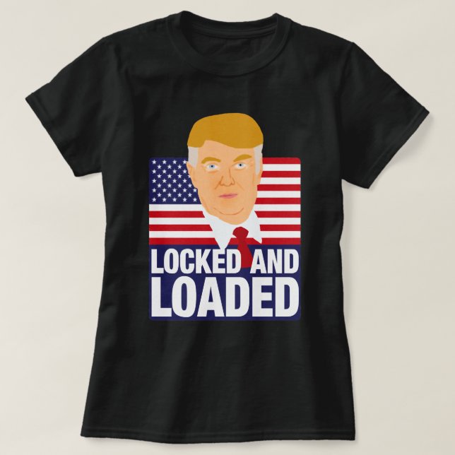 Donald Trump låst och inläst T-shirt (Design framsida)