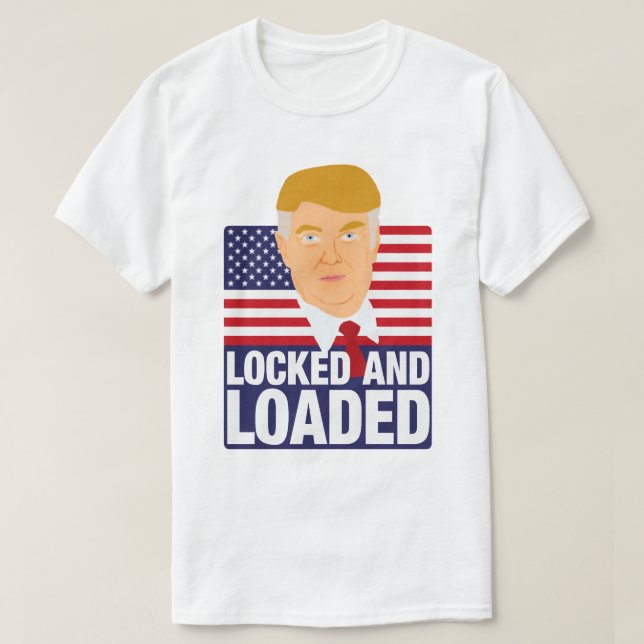 Donald Trump låst och inläst T Shirt (Design framsida)