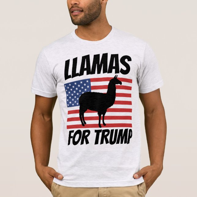 DONALD TRUMP LLAMA T-SHIRTS (Framsida)