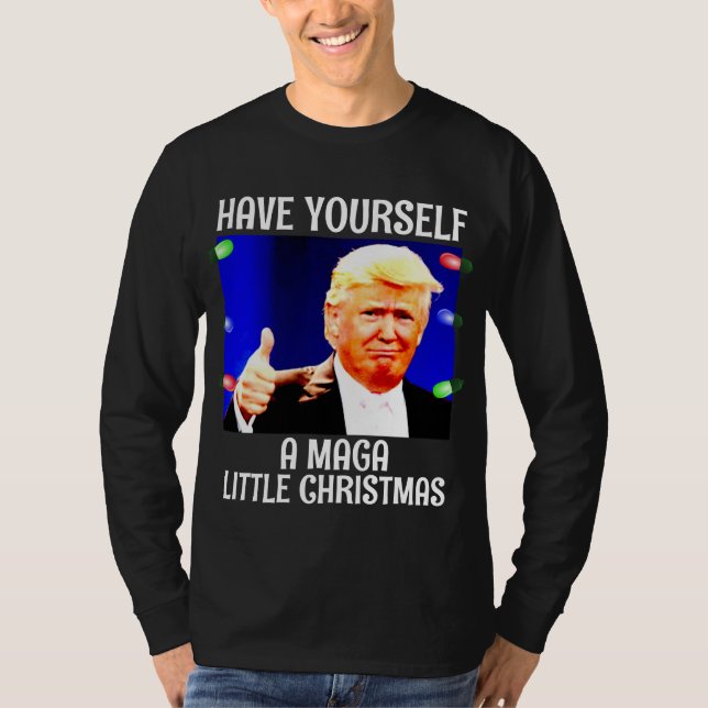 DONALD TRUMP MAGA LITTLE jul T-Shirts (Framsida)