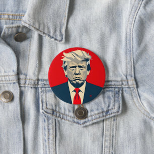 Donald Trump MAGA Red & Navy Car Magent Knapp