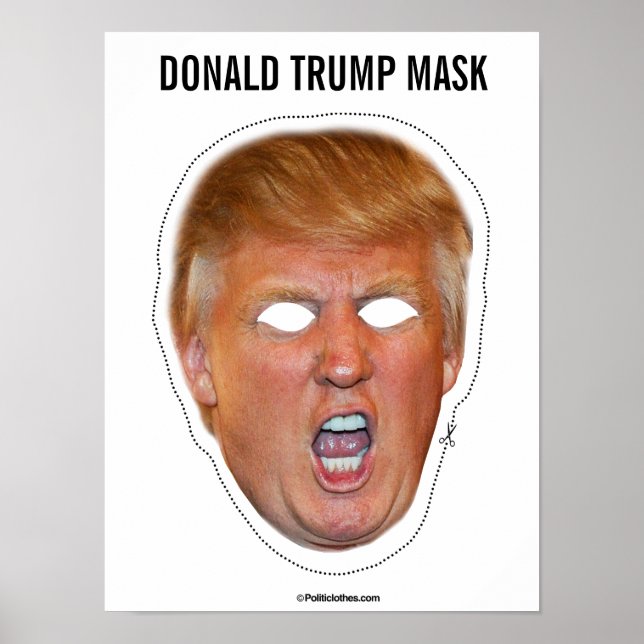 Donald Trump Mask Cutout Poster (Framsidan)