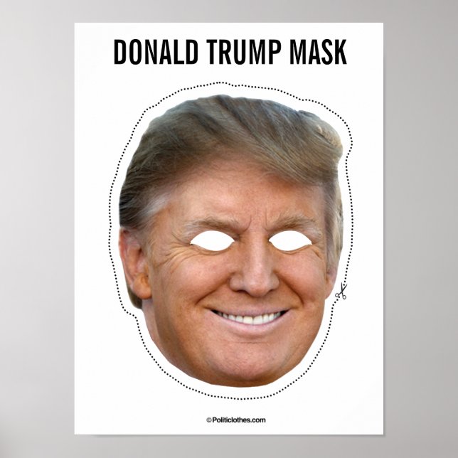 Donald Trump Mask Cutout Poster (Framsidan)