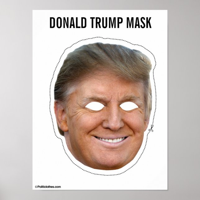 Donald Trump Mask Poster (Framsidan)