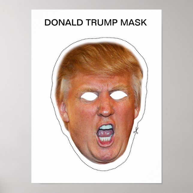Donald Trump Mask Poster (Framsidan)