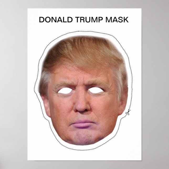 Donald Trump Mask Poster (Framsidan)