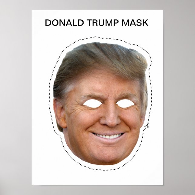Donald Trump Mask Poster (Framsidan)
