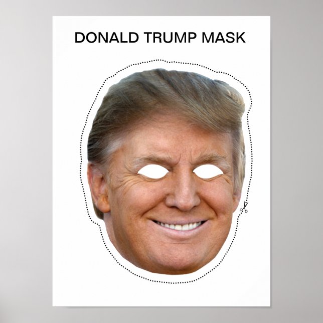 Donald Trump Mask Poster (Framsidan)