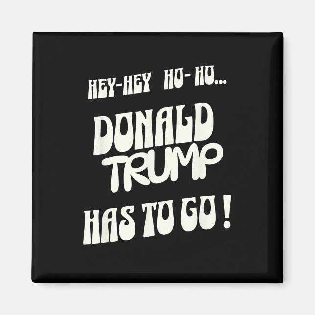 Donald Trump Måste Gå Ingen Kung Ingen Auktoritär  Magnet (Framsidan)