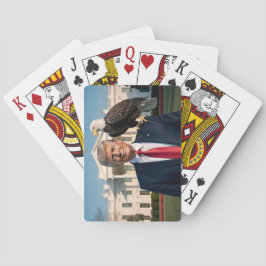 Donald Trump med American Eagle på axeln Casinokort