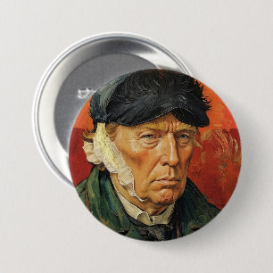 Donald Trump med Bandaged Ear Knapp
