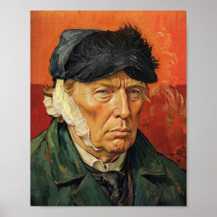 Donald Trump med Bandaged Ear Poster