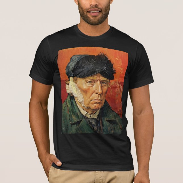Donald Trump med Bandaged Ear T Shirt (Framsida)