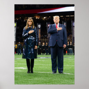 Donald Trump med första Dam Melania Poster