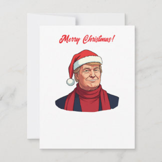 Donald Trump med Jultomten Hat God jul Julkort