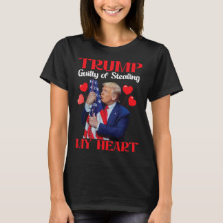 Donald Trump med oss Flagga Trump Guilty of Steali T Shirt