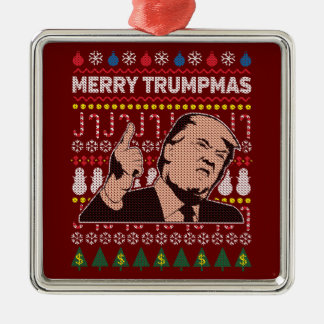Donald Trump Merry Trumpmas Helgdag Julgransprydnad Metall
