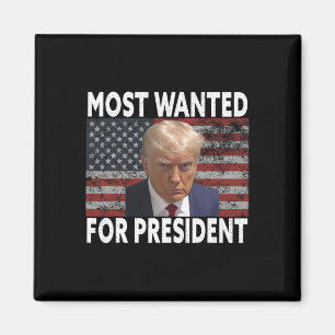 Donald Trump mest önskad för president 2024 Pro Mu Magnet