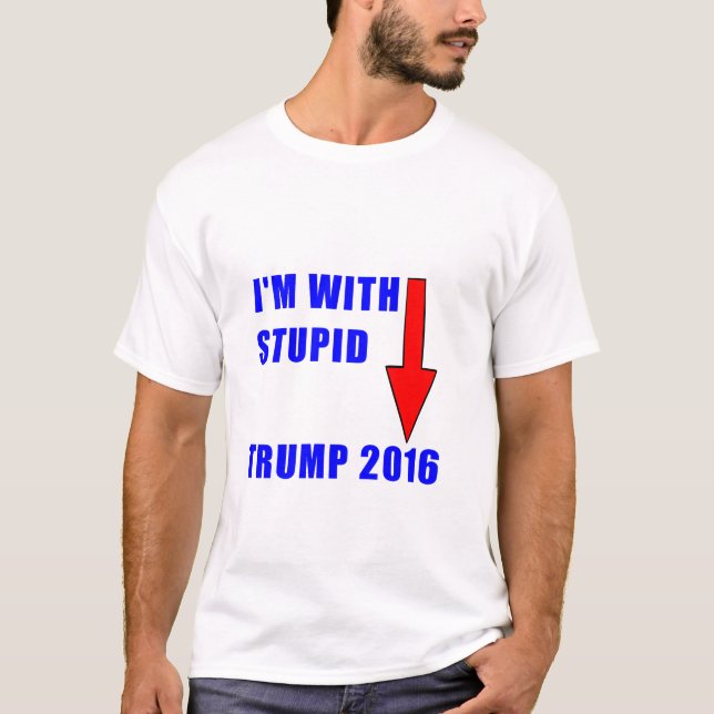Donald Trump mig förmiddag med den dumma skjortan T-shirt (Framsida)