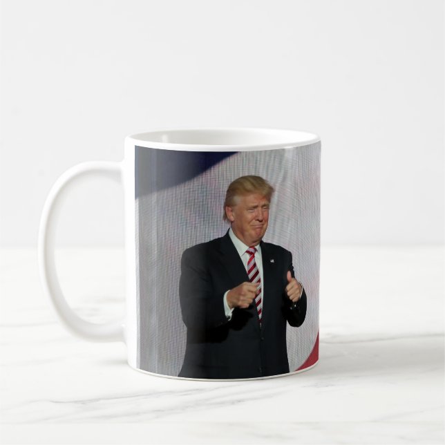 Donald Trump & Mike encentmynt Kaffemugg (Vänster)